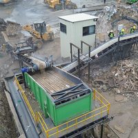 Séparateur balistique robuste à moteur PLC pour le recyclage des déchets solides municipaux, le tri des films plastiques, du papier et des briques, avec économie d'énergie