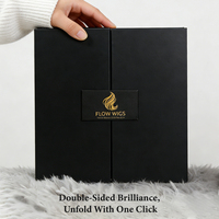 Boîtes d'emballage personnalisées de luxe pour kit de maquillage, en papier pliable, doublées de satin de soie magnétique, pour petites entreprises