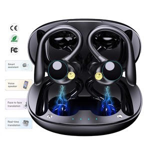 Ce FCC UN38.3 chứng nhận 580 thể thao <span class=keywords><strong>Bluetooth</strong></span> Tai nghe tùy chọn chức năng dịch thuật không thấm nước móc tai TWS Tai nghe không dây - Product Image 1