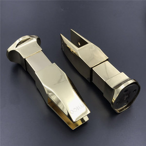 Supports de fixation pour cloisons de toilettes publiques, pieds de lavabo, supports de porte, accessoires de quincaillerie en or titane et bronze antique - Product Image 3
