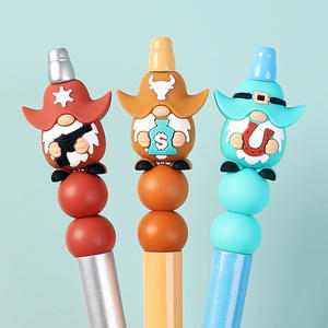 Nuevas Cuentas de Silicona 3D con Diseño de Vaquero del Oeste, Cuentas Creativas de Dibujos Animados para Niños, Abalorios para Manualidades, Joyería y Accesorios para la Dentición, Libres de BPA - Product Image 6