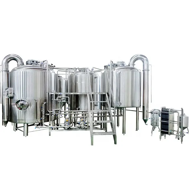 بروهاوس و خزان التخمير مصنع مايكرو للبيرة نظام تختمر البيرة معدات