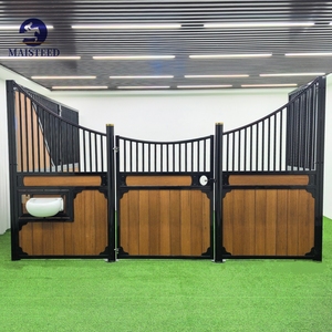 Écurie mobile d'extérieur de style européen avec structure métallique thermolaquée et panneaux en bambou pour l'entraînement équestre - Product Image 2