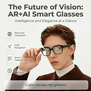 Lunettes Intelligentes AR+AI 2026 avec Lentille Binoculaire à Guide d'Ondes Couleur, Traduction en Temps Réel et Assistant <span class=keywords><strong>Vocal</strong></span> IA – Lunettes Intelligentes AR - Product Image 1
