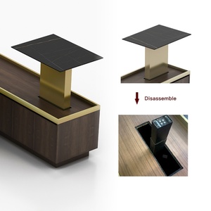 China Latest Modern Design Height Adjustable Gaming Computer Office Table L Shaped Office <b>Desk</b> - Product Image 5