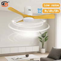Ventilateur de plafond moderne avec lumière, 6 vitesses de vent, CCT et DIM, 42 pouces, télécommande, moteur BLDC, lampe ventilateur
