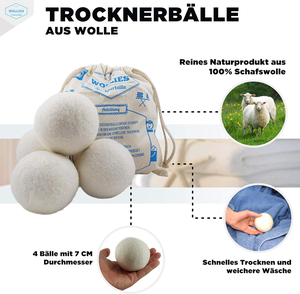 Palle Asciugatrici in Feltro di Lana Biologica Private Label per Bucato e Asciugatrice - Product Image 2