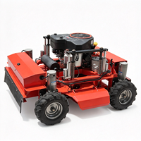 Tondeuse robot autotractée 4 temps à télécommande, mini débroussailleuse à fléaux pour herbe, modèle DIY, vente chaude