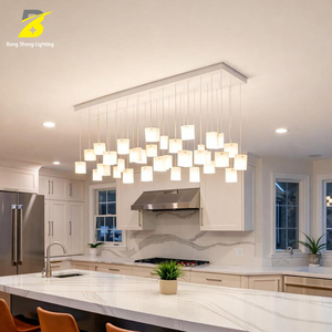 Plafonnier LED <span class=keywords><strong>carré</strong></span> givré Bang Sheng Lighting - Décoration minimaliste pour loft et résidence à plan ouvert - Product Image 2