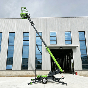 Plataforma Elevadora Remolcable <span class=keywords><strong>de</strong></span> 30 y 60 pies con Alimentación Hidráulica por Batería para Pintura en Paredes Altas, Tipo Cherry Picker - Product Image 2