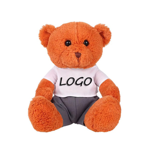 Orsetto di peluche super morbido ODM all'ingrosso con stampa logo personalizzata e maglietta, giocattolo con stampa a trasferimento termico - Product Image 3