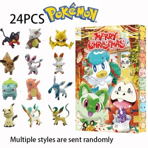 7/24 Uds Poke-mon caja de calendario de Adviento de Navidad caja de calendario de <span class=keywords><strong>Cuenta</strong></span> regresiva Poke-mon de 24 piezas - Product Image 5