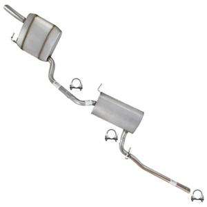 Kit d'échappement central et arrière en acier inoxydable avec finition polie miroir, épaisseur 1,2 mm, compatible avec VW Passat 2.5L 2012-2014 - Product Image 1