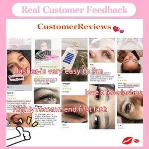 Extensions de cils individuelles classiques en <span class=keywords><strong>C</strong></span>, <span class=keywords><strong>D</strong></span>, <span class=keywords><strong>L</strong></span>, synthétiques, faites à la main, en cachemire, noir mat, sans cruauté, vegan - Product Image 5