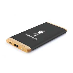 Batterie externe 5000 mAh en paille de blé et bambou, ultra-mince, petit format, cadeau idéal, batterie externe portable pour téléphone portable en paille de blé - Product Image 5