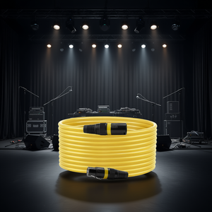 Cable XLR de 20 pies, chapado en oro, 3 pines, blindado, balanceado, para micrófono, iluminación de escenario, DMX, conector macho-hembra - Product Image 2