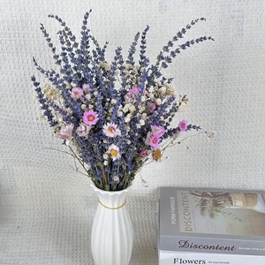 Bouquet éternel <span class=keywords><strong>de</strong></span> <span class=keywords><strong>fleurs</strong></span> séchées pour décorations <span class=keywords><strong>de</strong></span> mariage composé <span class=keywords><strong>de</strong></span> lavande et <span class=keywords><strong>de</strong></span> marguerites Cosmos pour la fête des mères Noël - Product Image 4