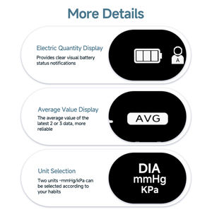 <span class=keywords><strong>Monitor</strong></span> de BP con brazo con pantalla LED clínica, brazalete ajustable con índice de la OMS con almacenamiento de datos 198, <span class=keywords><strong>Monitor</strong></span> de presión arterial con modo de usuario dual - Product Image 5