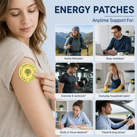Patch Minceur Énergisant Transdermique au Ginseng Rouge et Caféine, Soin Corporel Améliorant le Contour de la Silhouette, Respectueux de la Peau, Marque Privée, Vente en Gros, OEM