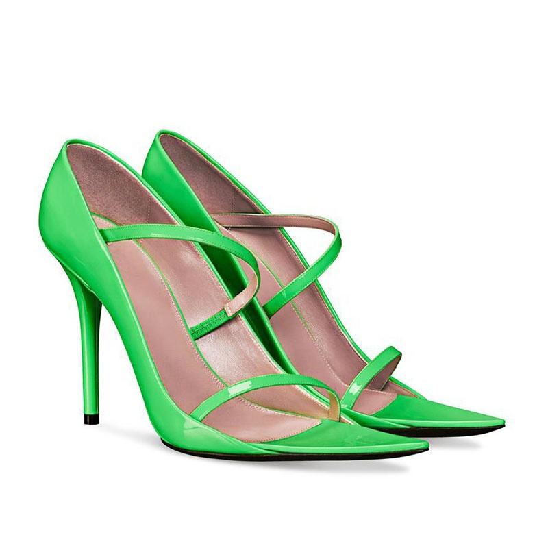 Unos Zapatos Tacones Verdes Fosforescentes STILETTO VERDE