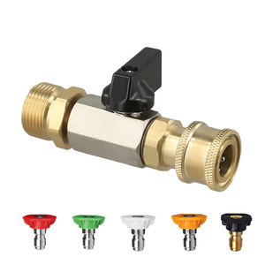 Valve de nettoyeur haute pression, connexion rapide de 1/4 pouces, en acier inoxydable, pour nettoyeur haute pression - Product Image 5