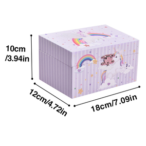 Boîtes à musique personnalisées à manivelle avec miroir et doublure en velours, boîte à musique ballerine pour enfants, cadeau, vente en gros - Product Image 2