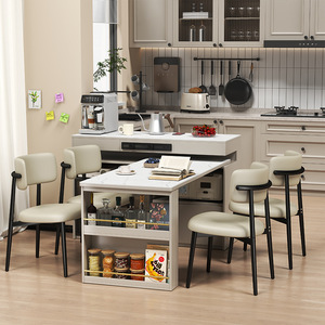 เก้าอี้รับประทานอาหารหุ้มเบาะสไตล์โมเดิร์นมินิมอลสำหรับห้องนั่งเล่นและห้องรับประทานอาหาร - Product Image 3