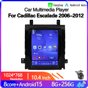 Radio para Auto con Pantalla Táctil de 10.4 Pulgadas, Carplay, Android 15, para Cadillac <span class=keywords><strong>Escalade</strong></span> 2007 2008 2009 <span class=keywords><strong>2010</strong></span> 2011 2012, DSP, Tablero, GPS, Navegación - Product Image 2
