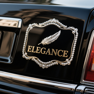 Custom PVC <b>Car</b> <b>Decals</b> Removable Vehicle Bumper Sticker with Business Logo Printed Advertise Signs - Product Image 3