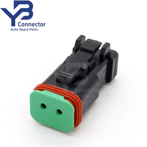 ขั้วต่อ YB <span class=keywords><strong>DT06</strong></span>-<span class=keywords><strong>2S</strong></span>-<span class=keywords><strong>CE05</strong></span> 2ทางตัวเมียตัวเชื่อมต่อ DT สีดำสำหรับรถบรรทุกทางการเกษตร - Product Image 3