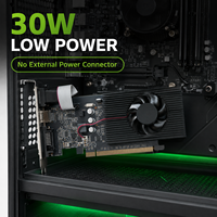 Nueva Tarjeta Gráfica GT210 de 1GB DDR3 de 64 Bits con Ventilador de Refrigeración/Salidas DVI/VGA para Computadora de Escritorio, GPU PCI Express