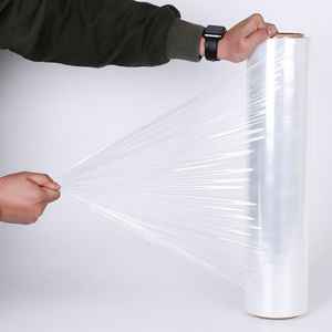 ホットセール50CMパッキングフィルムパレットストレッチフィルム工場透明LLDPEクリアストレッチフィルムロール - Product Image 1