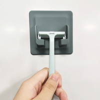 Organisateur de rangement de salle de bain support de brosse à dents en silicone ensemble de porte-brosse à dents crochet de salle de bain