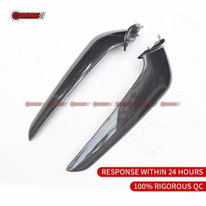 Mejores piezas de fibra de carbono seca estilo OEM para automóviles, canards para parachoques delantero de Ferrari 458, piezas de carrocería. - Product Image 5