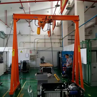 Grue portique mobile en alliage d'aluminium, petite, portable, pour atelier extérieur/intérieur, capacité 1, 2, 3 tonnes