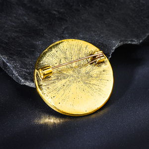 Broches de luxe pour femmes Weiman Drip Oil <span class=keywords><strong>Roulette</strong></span> Wheel, mode, strass, cristal, plaqué or, alliage, broches de créateur personnalisées - Product Image 5