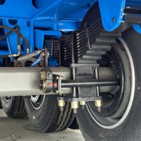 Semi-remorque surbaissée à 6 essieux et 3 lignes, plateforme ultra-basse pour le transport de machines lourdes