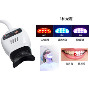 Luz LED para blanqueamiento dental de 6000mw de alta potencia, dispositivo dental para uso en salón y hogar con modos de luz azul, roja y morada. - Product Image 2