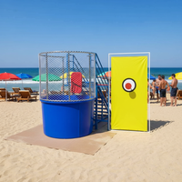 Jeu d'amusement extérieur robuste en métal Dunk & Splash Falling Man pour centre commercial et divertissement de carnaval