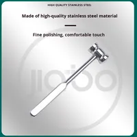 Marteau osseux médical, instrument orthopédique, manche en bois, acier inoxydable, double tête, classe I, certifié CE