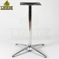 Pied croisé en aluminium de table basse, bas prix, base en marbre, meuble, 1 pièce