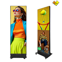 Pantalla LED Inteligente a Todo Color Qray, Control por Aplicación Móvil, para Publicidad en Tiendas Minoristas, Solución de Señalización Digital para Interiores y Exteriores