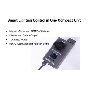 Pack de gradation intelligent DMX512 et RDM 1 canal Pknight CP0101 avec sortie 10A pour bandes <span class=keywords><strong>LED</strong></span> et ampoules halogènes - Product Image 2