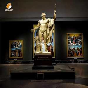 Figura tallada a mano de piedra Natural, tamaño real, escultura clásica de mármol, estatua de saxofón - Product Image 2