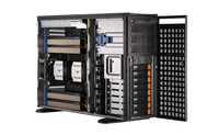 Server GPU SYS-741GE-TNRT, Dual Intel Xeon dan 4x H100 untuk AI dan Deep Learning
