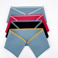 Col en tricot côtelé à rayures écologique de haute qualité personnalisé anti-rétrécissement