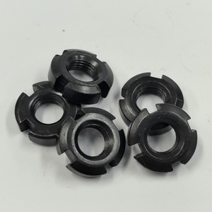 GB812 เมตริก <span class=keywords><strong>M125</strong></span> น็อตแบบมีร่องชุบสังกะสี สำหรับงานหนัก ความแม่นยำสูง แบบสี่ร่อง ป้องกันการคลายตัว ระดับ 10 - Product Image 2