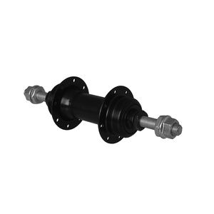 Pro BMX Hub GZAB-16 16H 前/后黑色钢制自行车轮毂，带筒轴密封轴承，兼容碟刹 - Product Image 5