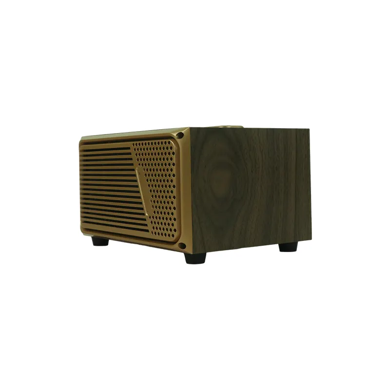 Smart Vintage FM radio Vintage wood PVC speakers TWS Wireless subwoofer Outdoor portable Stereo speakers