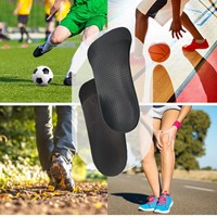 Pieds Sport Rembourrage Sneaker Inserts Fasciite Plantaire PP/TPU Shell Arch Supports 3/4 Semelle Orthopédique